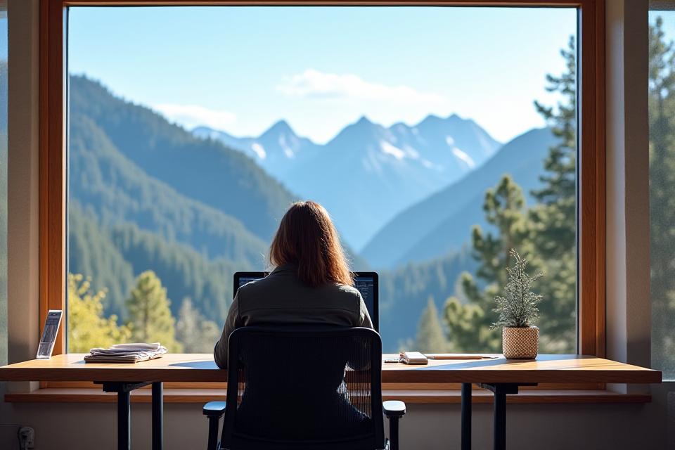 Remote Work Retreat with Mountain Views